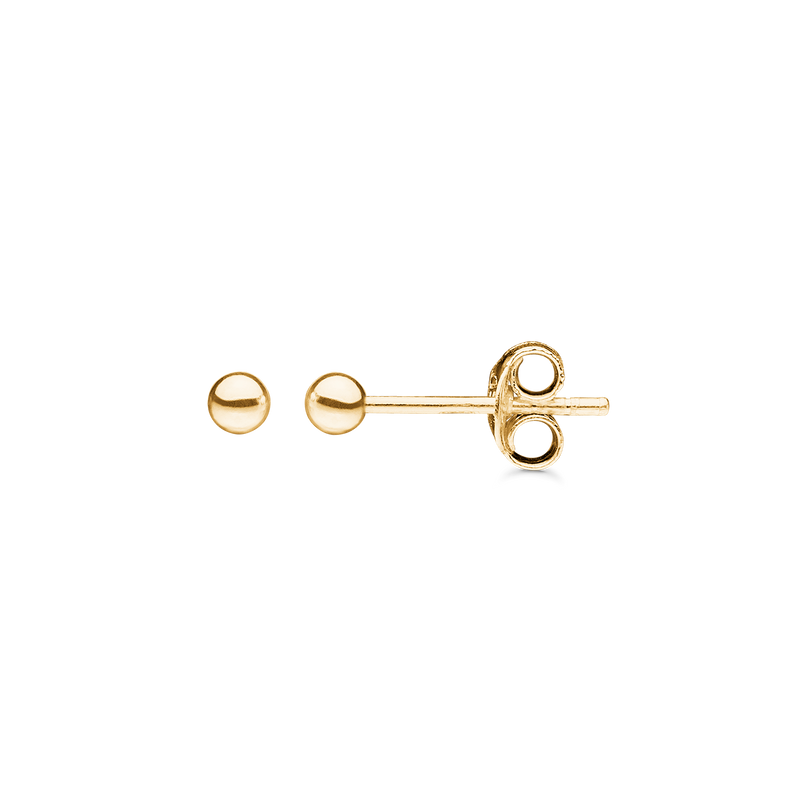 8 kt. guld ørestikker kugle.   Mål: 3 mm.