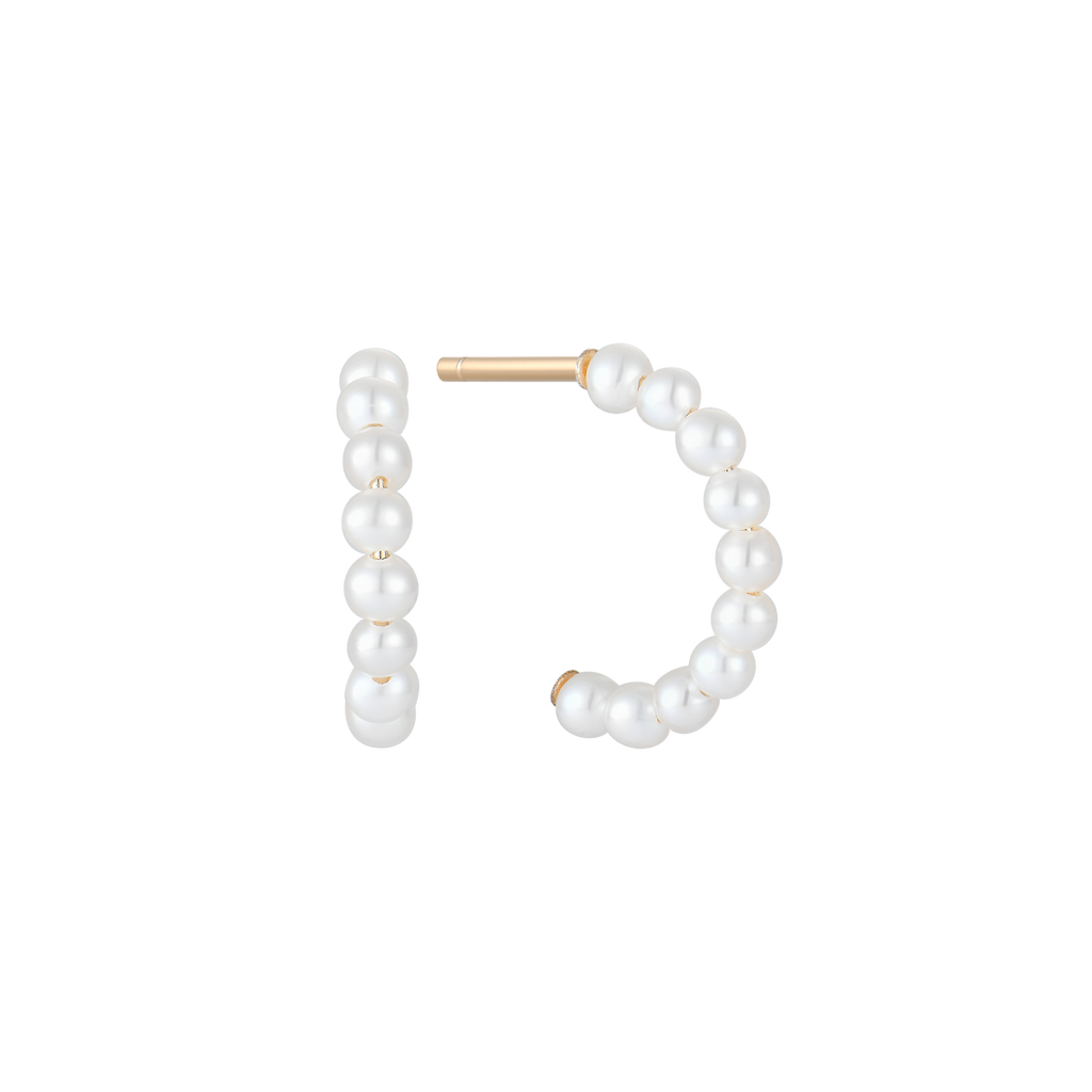 8 kt. Ørestikker Ferskvandsperle