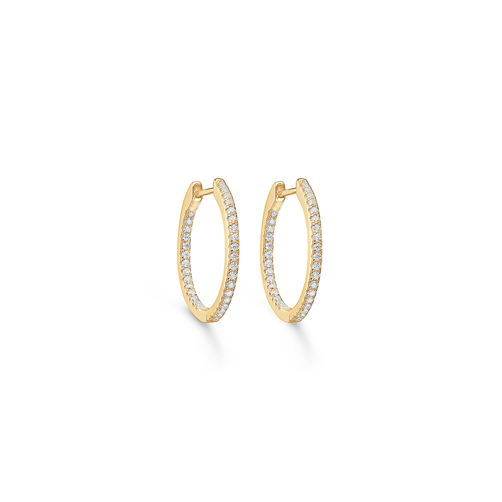 Forgyldt Creoler Zirconia