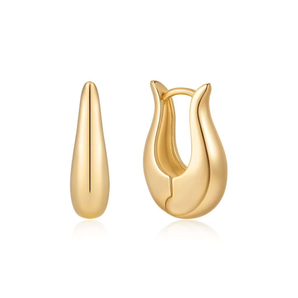 18 kt. forgyldt creoler