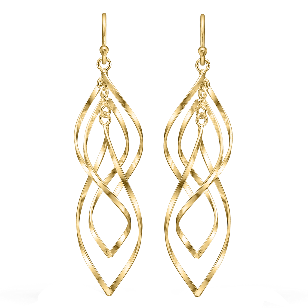 Ørehængere 3 Drejet Dråber