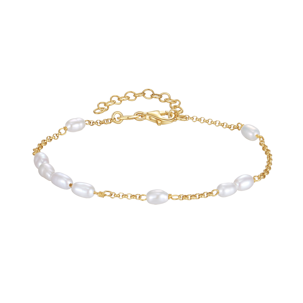 Forgyldt Armbånd Perler
