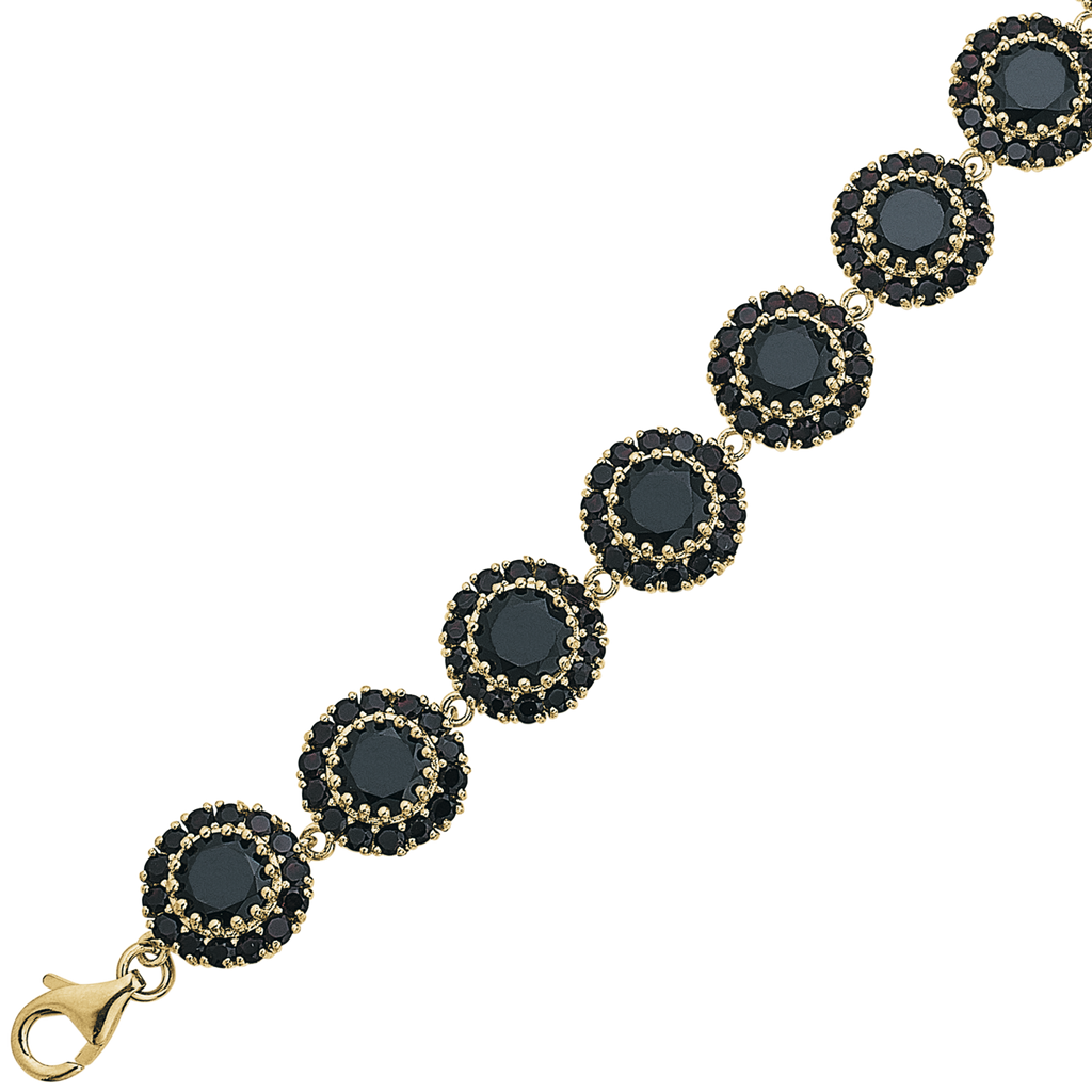 Armbånd med Granat 19 cm.