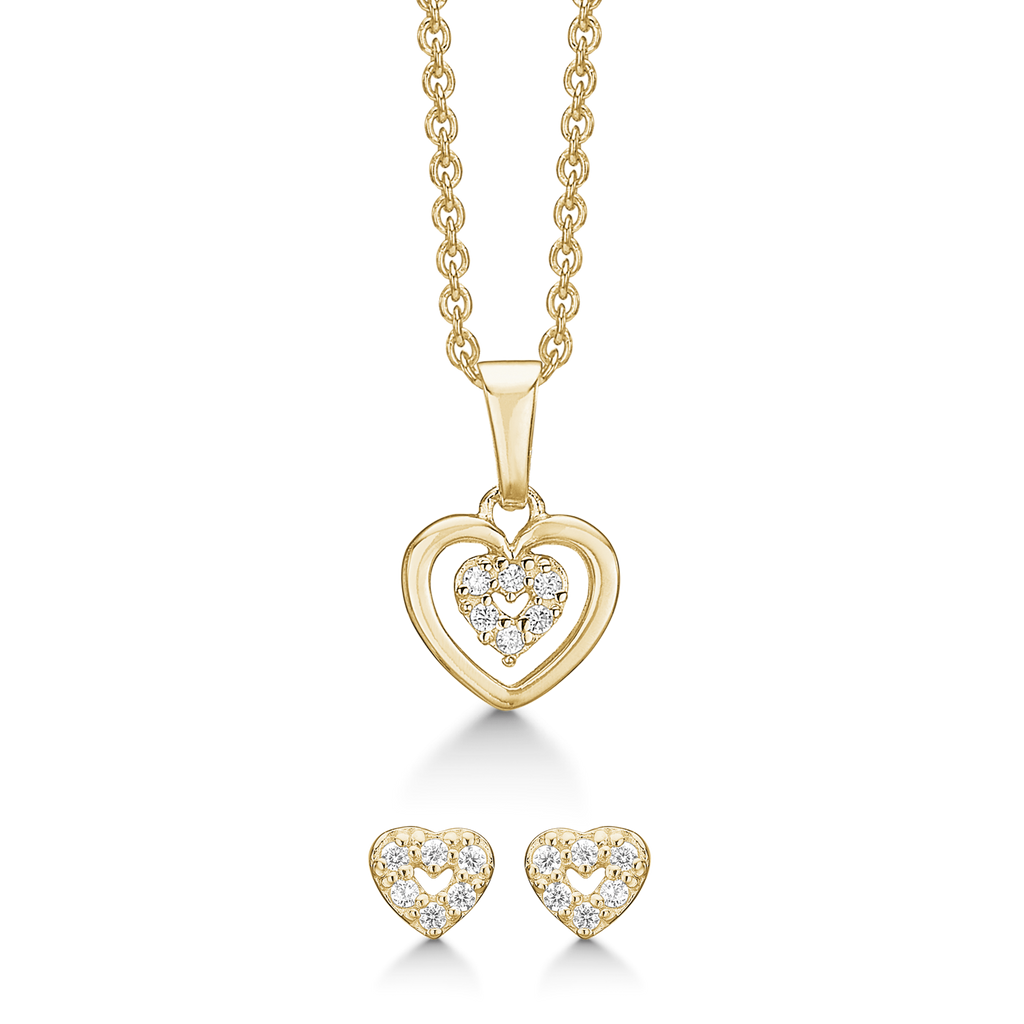 Smykkesæt Hjerte