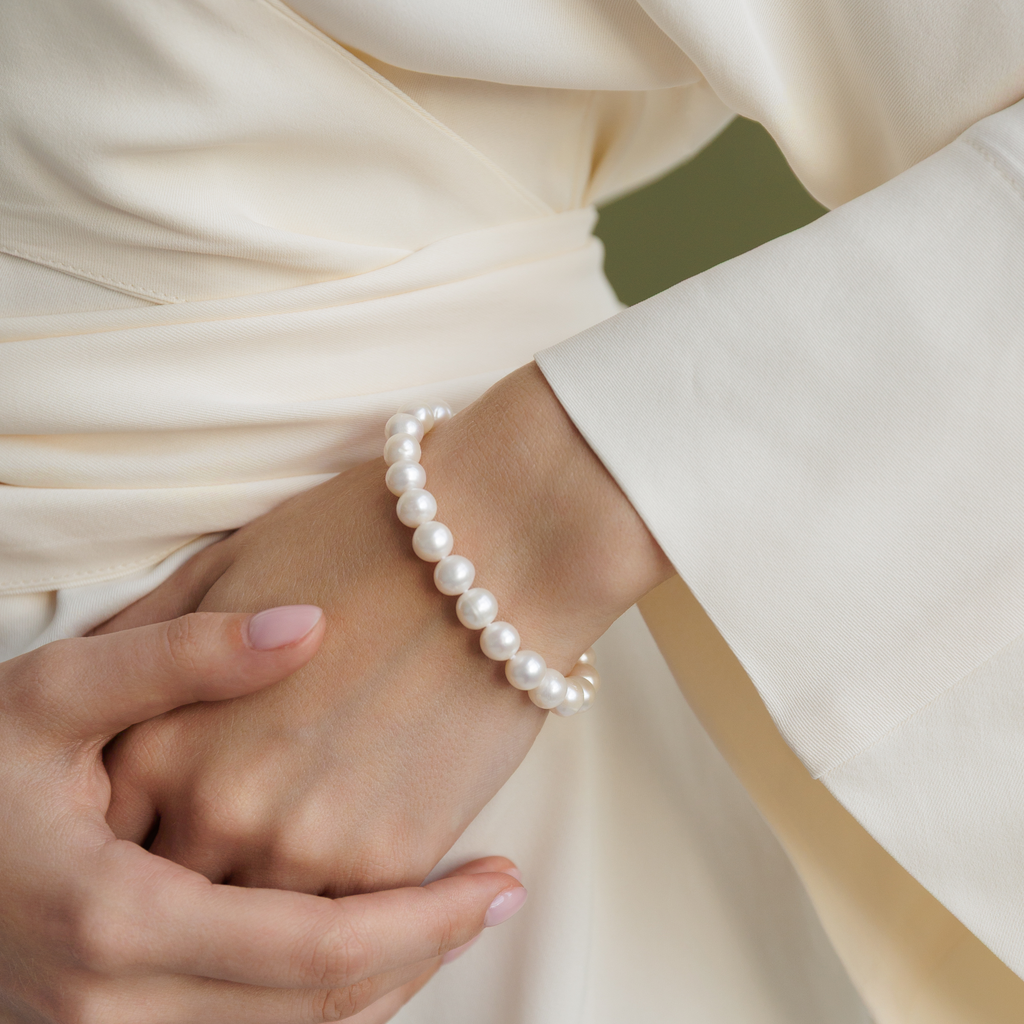 Ferskvandsperle Armbånd