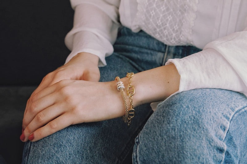 18 kt. Forgyldt Sølv Armbånd